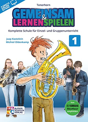 Gemeinsam lernen & spielen Band 1 (+Online-Access) : für Bläserklasse (Blasorchester) Tenorhorn