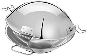 Artame ART32802 – Cataplana, Sauteuse, Wok - Tous Feux Dont Induction, INOX 18/10, Ø 24cm, Argent