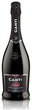 Canti - Weißer D.O.C.G. Millesimato, Spumante Sektwein, Moscato d'Asti, italienische Traubensorte aus Piemont, fruchtiger und aromatischer Geschmack, 1x750 ml