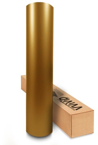 VViViD Matte Metallic Pearl Gold 1 Foot x 5 Feet Vinyl Wrap with Air Release Technology