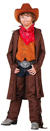 Fun Costumes Western Cowboy Kids Boys Costume, Comes with Cowboy Hat Vest Chaps Belt Buckle & Bandana