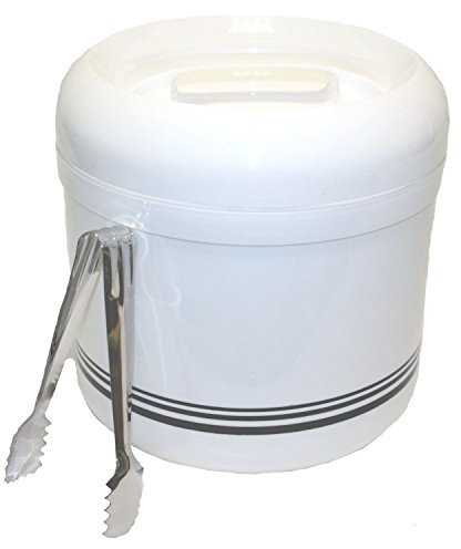 TAMLED Eiswürfelbehälter 4,0 l - mit Zange und Abtropfgitter - 4 teiliges Sparset