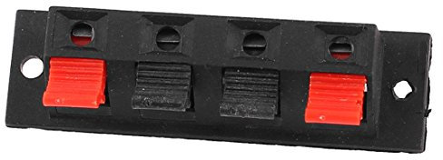 sourcing map 4 Anschlussklemmen Feder Stoß Typ Lautsprecher Audio Terminal Brett Verbindung DE de