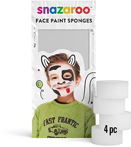 Snazaroo confezione di 4 Spugne per Trucco