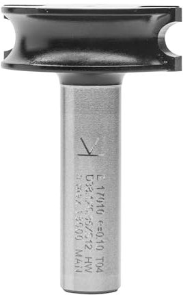 ENT 17010 Fresa a disco Konvex carburo, Gambo (S) 12 mm, diametro (D) 38,1 mm, NL 6,35 mm, R 3,18 mm, SL 40 mm