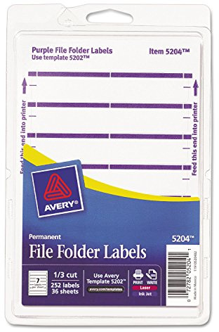 AVERY Print or Write File Folder Labels - AVE05204