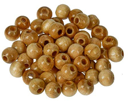 EFCO 6 mm 110-Stück Holzperlen, Natural
