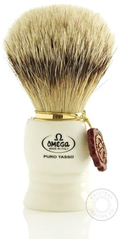Omega 641 Silvertip Badger Hair Shaving Brush