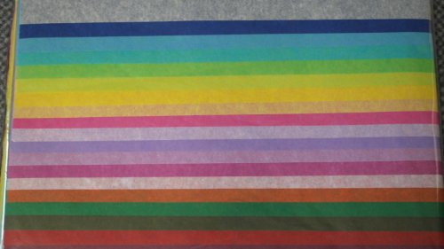 Seidenpapier Bastelpapier Einschlagpapier Farbmix 20 Farben je 1 Blatt