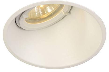 SLV LED Einbaustrahler HORN-O, rund, IP21 | Dimmbare Decken-Lampe zur Beleuchtung innen | LED Spot, Fluter, Deckenstrahler, Deckenleuchte, Einbau-Leuchte | 1-flammig, GU10 QPAR51