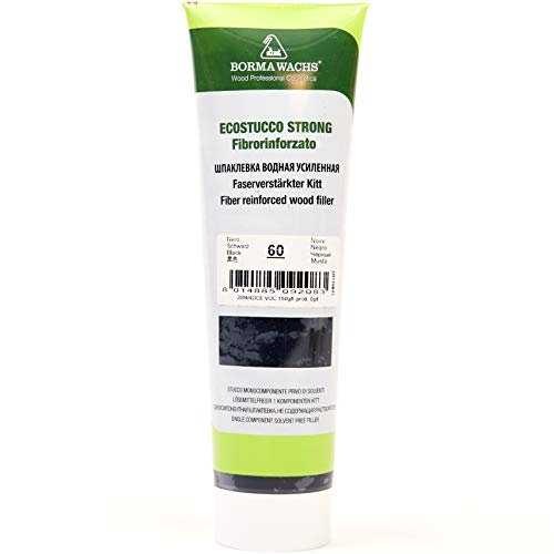 BORMA Faserverstärkter Holzkitt Spachtelmasse Extra Strong 200g - Schwarz - 60
