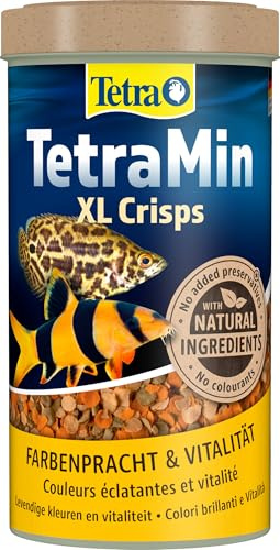 TetraMin XL Crisps – fiskfoder för större prydnadsfiskar, näringsrik blandning för friska fiskar och klart vatten, 500 ml burk