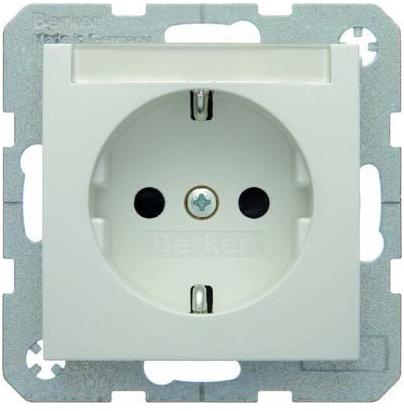 SCHUKO portaet. S/B bl.polar,brillo