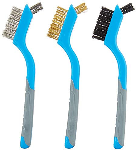 Silverline Set di mini spazzole metalliche, 3 pezzi, 175 mm (617623)