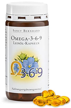 Sanct Bernhard Omega-3-6-9 Leinöl-180 Kapseln, 1er Pack (1 x 119 g)
