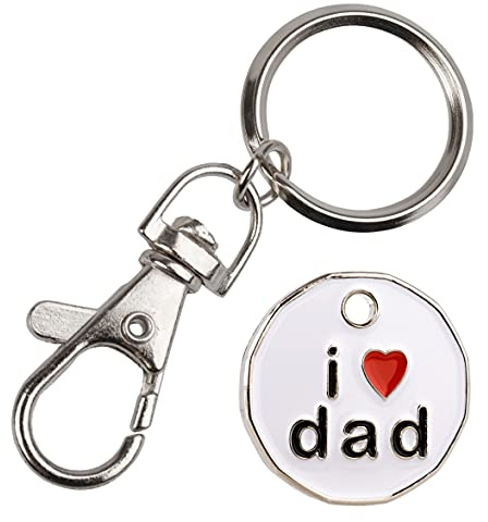 Harts I Dad - Trolley Keyring Token - Same Size As £1 Pound Coin. New 12 sided design