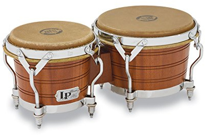 LP Latin Percussion LP812000 Original Bongo Traditional Rims Natural Mahogany