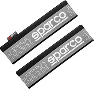 Sparco Juego de 2 Almohadillas de Cinturón Sparco SPC Negro/Gris Universales