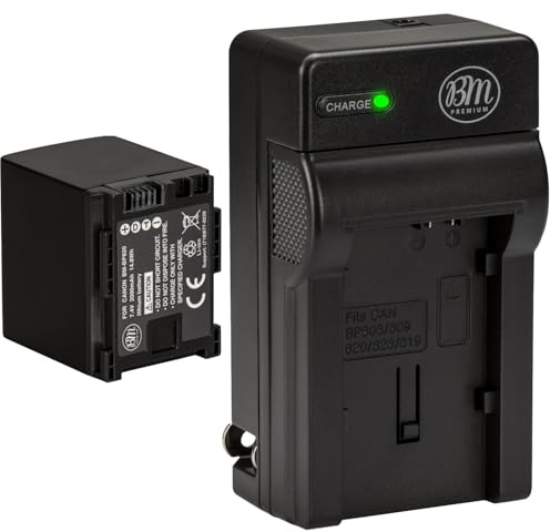 BM BP-820 Battery and Charger for Canon VIXIA HF G50, HF G60, HF G70, XA40, XA45, XA50, XA55, GX10, HF G20, HF G21, HFG30, HFG40, XA10, XA11, XA15, XA20, XA25, XA60, XA65, XA70, XA75, XF400, XF405