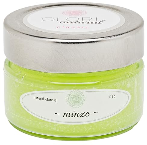 Duftöl Minze im Glas - Raumduft mit ätherischen Ölen - langanhaltend - krautig, frischer Sommerduft - 100% Natürlich & Reine Raumdüfte im Duftglas - Ohne künstliche Duftstoffe (112g)