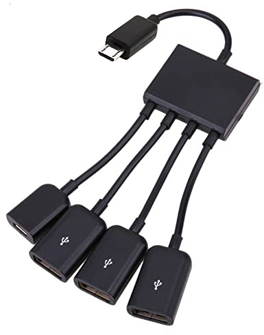 chenyang Micro USB Host OTG Adapterkabel mit Dual Port Hub für Galaxy S5 S4 S3 Note2 Note3 Note4 Telefon & Tablet
