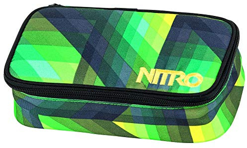 Nitro Pencil Case XL Inkl. Geo Dreieick & Stundenplan, Federmäppchen, Schlampermäppchen, Faulenzer Box, Federmappe, Stifte Etui