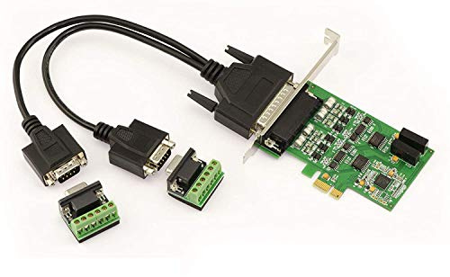 KALEA-INFORMATIQUE PCI Express PCIe-Controller-Karte mit 2 RS422 RS485-Ports und EXAR XR17V352 Chipsatz. Windows XP/Vista/Seven/8/10/11, Windows Server 2003/2008/2012, Linux. | 2-Port RS422 RS485 PCIe Karte mit EXAR XR17V352