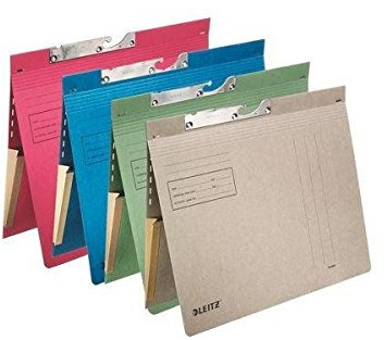 LEITZ Pendelhefter, mit Dehntasche, A4, grau VE = 50