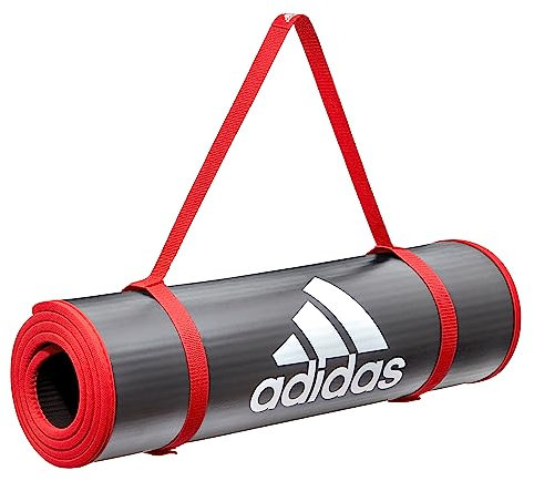 adidas Unisex Trainingsmatte, Rot,Einheitsgröße EU