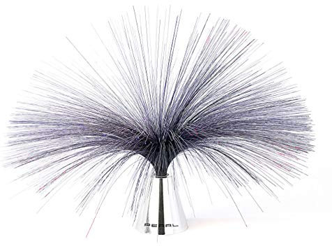 PEARL Glasfaserleuchte: Glasfaserlampe Lounge 80 mit LED-Farbwechsler (Glasfaserlampe 80er, Lichtleiter Lampe, Glasfaser Sternenhimmel)