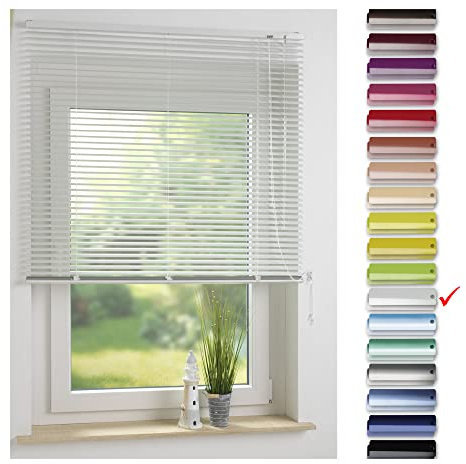 Liedeco | Aluminium-Jalousie | Silber B120cm x H160cm