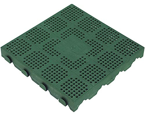 Art Plast - Mattonella Forata, Plastica, A Incastro, 40x40 Cm Verde