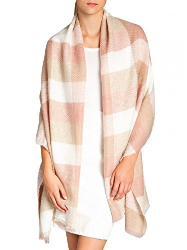 Caspar SC433 Damen XXL Schal, Farbe:altrosa, Größe:One Size