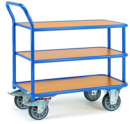 Fetra Transportgeräte mtphcc4p3 Wagen mit Ablage, 400 kg, 3 Ablage, 1120 mm x 705 mm x 968 mm Dimension