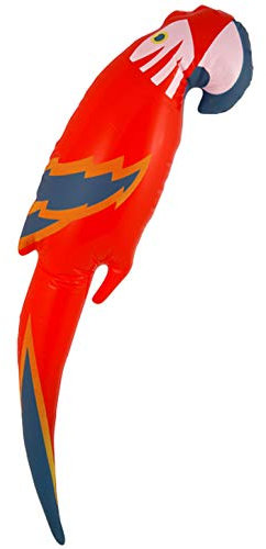 Henbrandt Inflatable Parrot 48cm Animal Tropical Bird Pirate Party Decorations Blow Up Inflatable Toys Pool Party Photo Booth Props Fancy Dress Accessory
