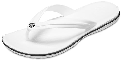 Crocs Crocband Flip Flip flops unisex - vuxen, White, 37/38 EU
