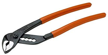 Bahco 221 D Screw Joint Water Pump Pliers | with PVC Coated Handles 117mm | Quick adjustment and strong gripping power | Hardened teeth for durability | Comfortable handles | Ideal for pipework