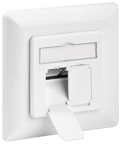 Goobay 68246 CAT 6 Unterputzdose (UP) / 2x RJ45 UAE Dose / 1 Gigabit Ethernet / Datendose / Netzwerkdose für Unterputz / Geschirmt