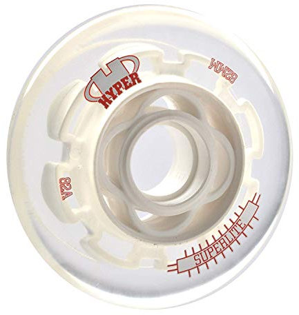 Hyper des Rueda P. Perf Superlite 78-82A Rollschuhe, für Erwachsene, Unisex, Weiß (Weiß), 78 mm/82a