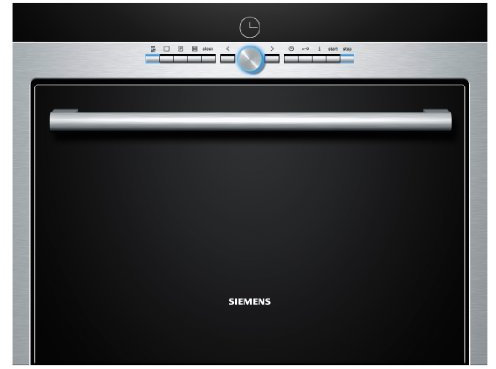 Siemens HB26D555 Cuiseur vapeur encastrable / 38 l/acier inoxydable/programme de détartrage/arrêt de sécurité