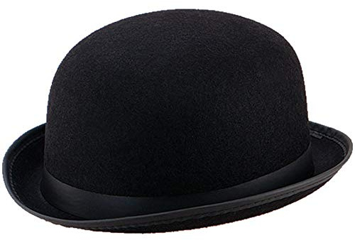 Unbekannt Melone Größe 58 schwarzer Bowlerhut für Hochzeiten Reiterhut Butler Fasching