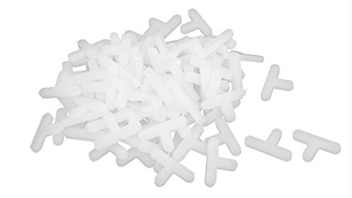 sourcing map 100stk Wand Boden Keramik Fliese Kunststoff t Wandtyp Fliesen Werkzeug 5mm weiß DE de