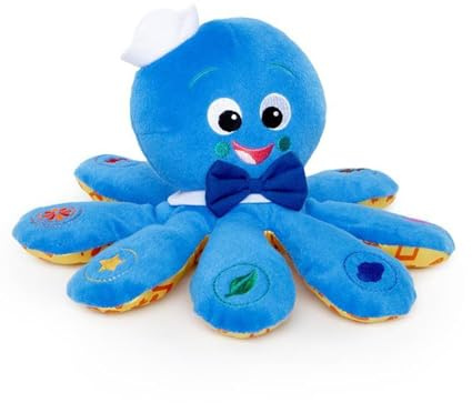 Baby Einstein, Poulpe Toudou, Jouet d'activité Musicaux de Peluche, Découvrir Sons et Couleurs en 3 Langues: Anglais, Espagnol et Français, Contrôle du Volume, à Partir de 3 Mois