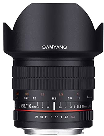 Samyang 10 mm F2.8 Ed AS NCS CS Ultra Grand Angle Fixe Objectif pour Fuji X Mount appareils Photo numériques (Sy10 m-FX)