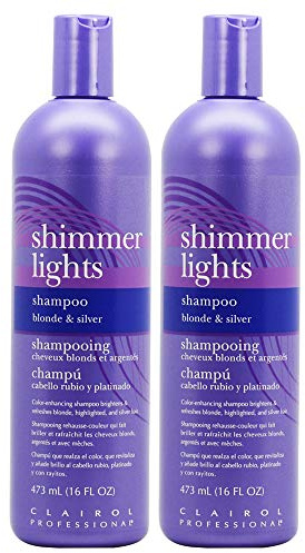 Clairol Shimmer Lumières Shampooing - Blonde & Argent 473 ml (pack de 2)