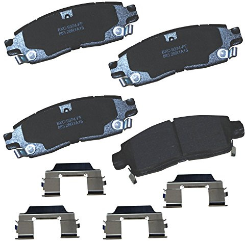 Bendix Premium SBC883 Ceramic Rear Brake Pads for Select Models Buick Enclave,Rainier,Cadillac XTS,Chevrolet SSR,Trailblazer,Trailblazer EXT,Traverse,GMC Acadia,Envoy,Isuzu,Olds Bravada,Saab,Saturn