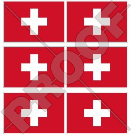 Schweiz Swiss Flagge Suisse, Schweiz 40 mm (40,6 cm) Mobile Handy Vinyl Mini Sticker, Aufkleber X6