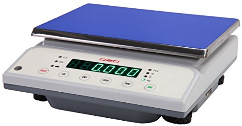 dzd dj30 K Balance de table numérique 1 g jusqu'à 30 kg avec grande surface de pesée, alimentation et batterie