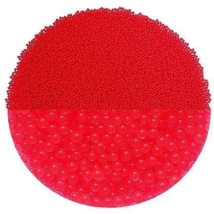 trendfinding 100 g gránulos Decorativos Que retienen el Agua, Rojo, granulometría 1,5-2 mm, decoración para Flores y Plantas, 10 litros, Muy económico, Uso versátil