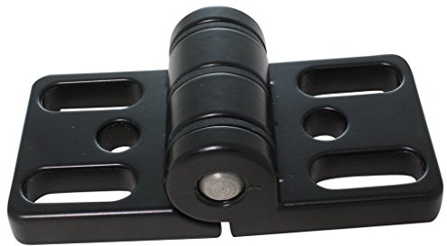 Scharnier 8 40 Zn Zinkdruckguss 40 x 80 mm - Typ I - mit Langlöchern schwarz